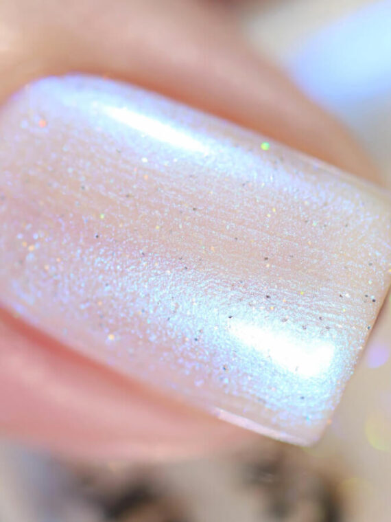 Sheer White Sparkle Polish