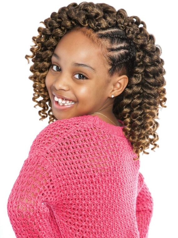 MANE CONCEPT/AFRI-NAPTURAL/KIDS BOUNCE CURLON CUTIE CURL 10″ (10 INCHES)