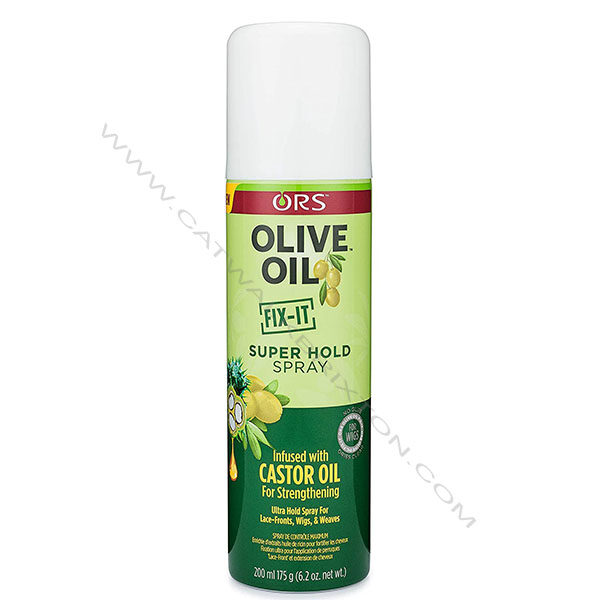 ORS | OLIVE OIL | SUPER HOLD SPRAY INFUSED WITH CASTOR OIL 200ml