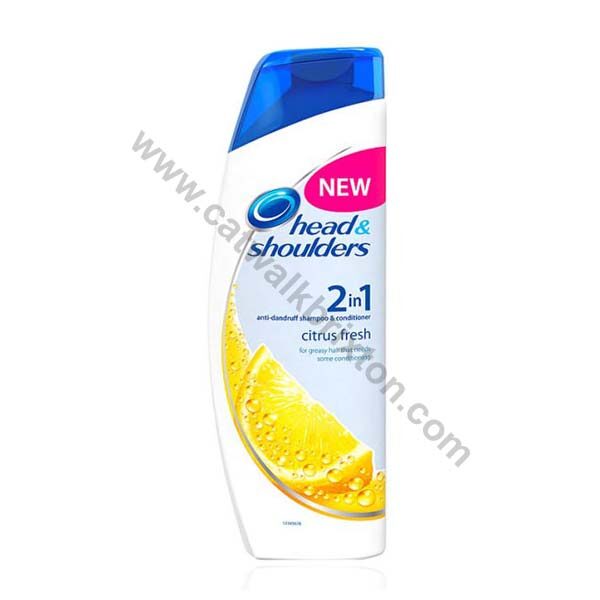 HEAD AND SHOULDERS | 2 IN 1 CITRUS FRESH ANTI DANDRUFF SHAMPOO AND CONDITIONER 400ml