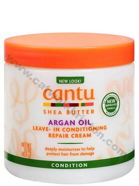 Cantu | Classic Shea Butter | Argan Oil Leave-In Conditioning Repair Cream 16.0 oz