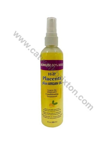 HASK | HNP PLACENTA PLUS ARGAN OIL LEAVE IN INSTANT CONDITIONING TREATMENT 8oz
