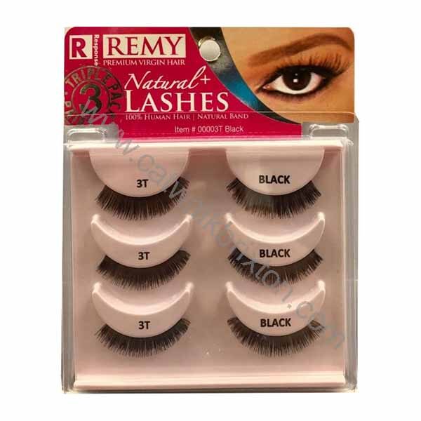 Response | Strip Eye Lash | Natural Lashes Triple Pack 003T Black