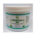 Natural Health Harmony | Tea Tree & Aloe Vera African Black Soap Tub 400g