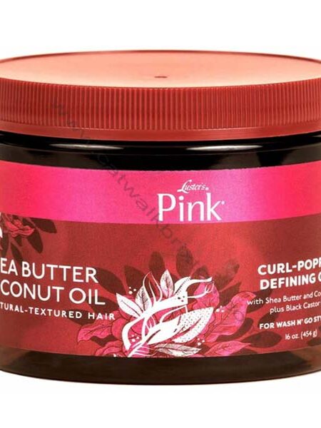 Luster's | Pink! | Shea Butter Coconut Oil | Curl Poppin' Defining Gel (16oz)