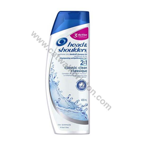 HEAD AND SHOULDERS | 2 IN 1 CLASSIC CLEAN ANTI DANDRUFF SHAMPOO 400ml