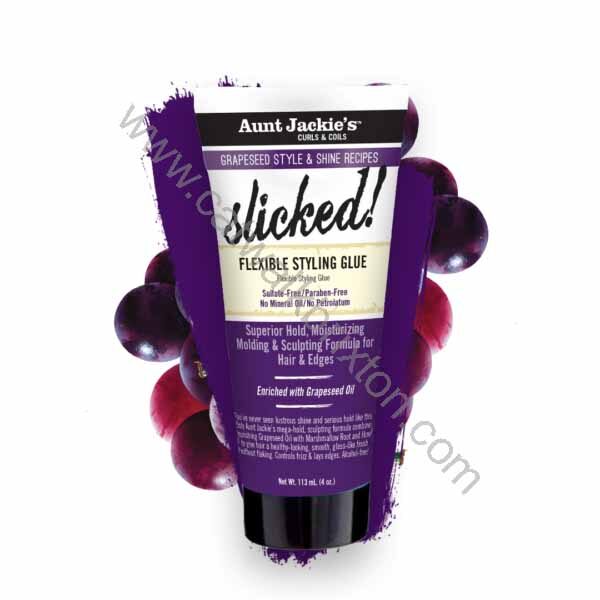 AUNT JACKIES | NEW! GRAPESEED | SLICKED! Flexible Styling Glue 4oz
