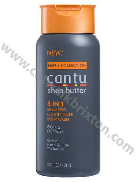 Cantu | Men's | 3 in 1 Shampoo, Conditioner, and Body Wash13.5 oz