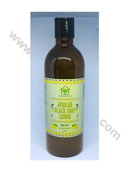 Natural Health Harmony | Lemon Liquid Black Soap Body Wash 500ml