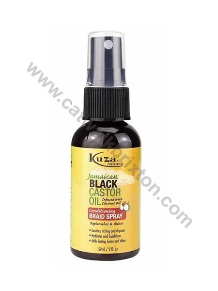 KUZA | JAMAICAN BLACK CASTOR OIL | CONDITIONG BRAID SPRAY