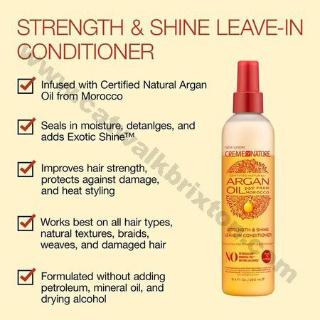 Crème of Nature | Argan Oil | Strength & Shine Leave-in Conditioner 8.4 oz