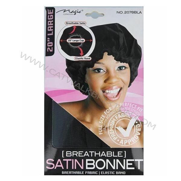 MAGIC COLLECTION | BREATHABLE SATIN BONNET 2078BLA