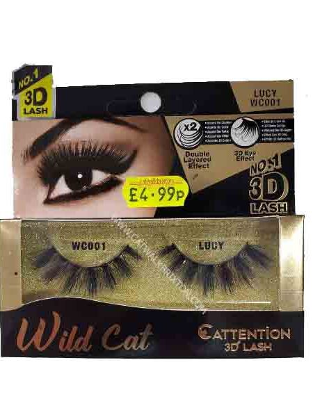 EBIN NEW YORK | WILD CAT | LUCY 3D STRIP EYE LASHES WC001