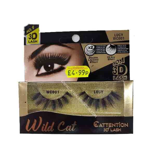 EBIN NEW YORK | WILD CAT | LUCY 3D STRIP EYE LASHES WC001