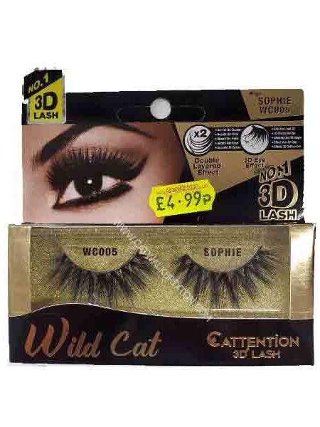 EBIN NEW YORK | WILD CAT | SOPHIE 3D STRIP EYE LASHES WC005