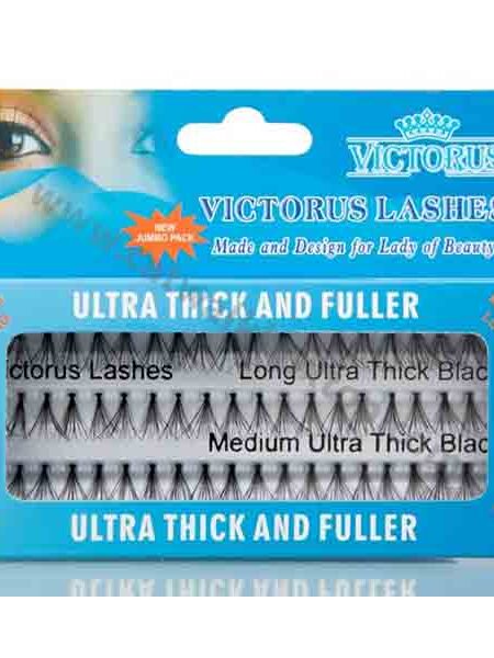 Victorus |  ULTRA THICK AND FULLER 3 IN 1 BLACK SHORT MEDIUM LONG LASHES