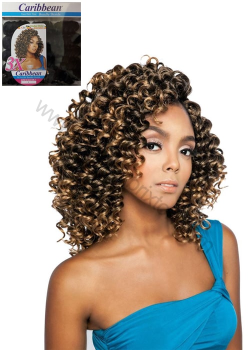 MANE CONCEPT|AFRI-NAPTURAL|CARIBBEAN 3X HALO CURL 8" (8 INCHES)