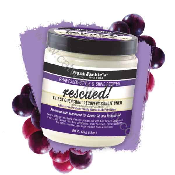 AUNT JACKIES | NEW! GRAPESEED | RESCUED! Thirst Quenching RECOVERY CONDITIONER 15oz