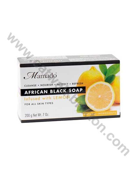 MAMADO | African Black Soap | INFUSED WITH LEMON 200g