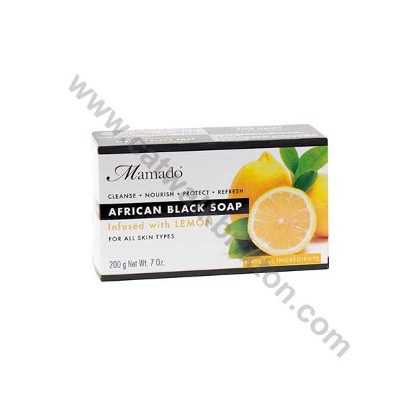 MAMADO | African Black Soap | INFUSED WITH LEMON 200g