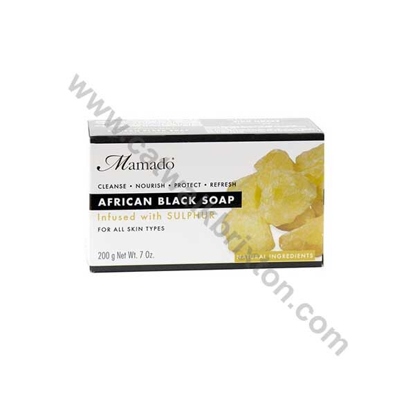 MAMADO | African Black Soap | INFUSED WITH SULPHUR 200g