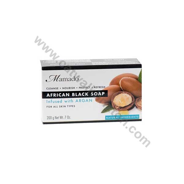 MAMADO | African Black Soap | INFUSED WITH ARGAN 200g