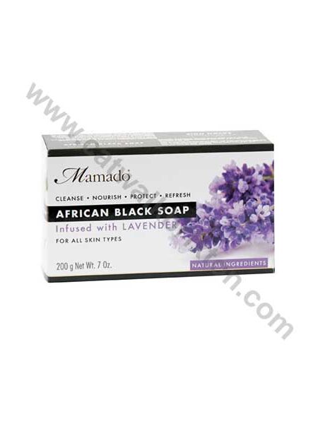 MAMADO | African Black Soap | INFUSED WITH LAVENDER 200g