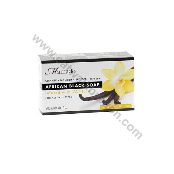 MAMADO | African Black Soap | INFUSED WITH VANILLA 200g