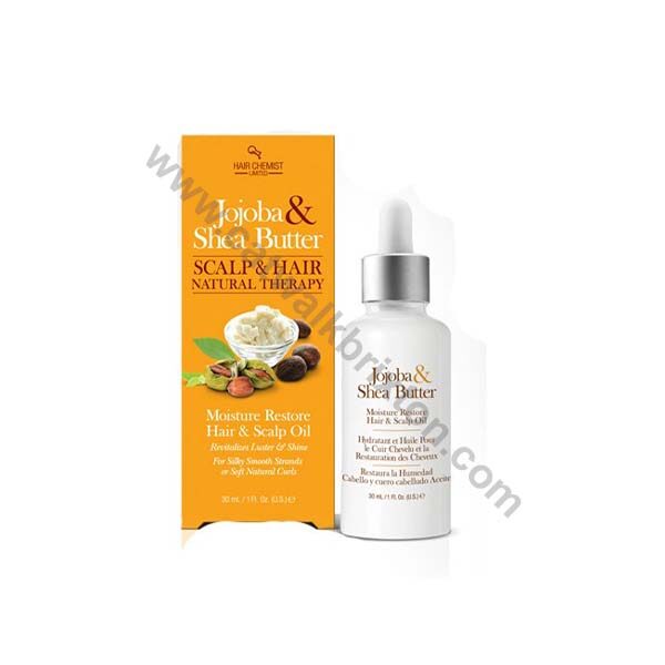 HAIR CHEMIST | JOJOBA AND SHEA BUTTER | MOISTURE RESTORE HAIR AND SCALP OIL 30ml