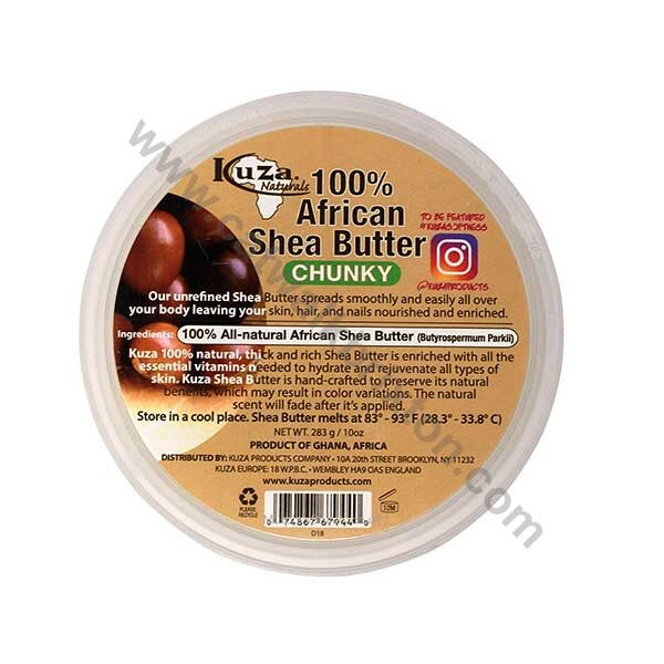 KUZA | 100% AFRICAN SHEA BUTTER CHUNKY WHITE 10oz