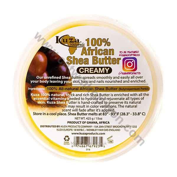 KUZA | 100% AFRICAN SHEA BUTTER CREAMY YELLOW
