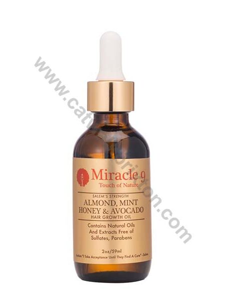 Miracle 9 | Salem’s Strength Almond, Mint Honey & Avocado Hair Growth Oil 2oz