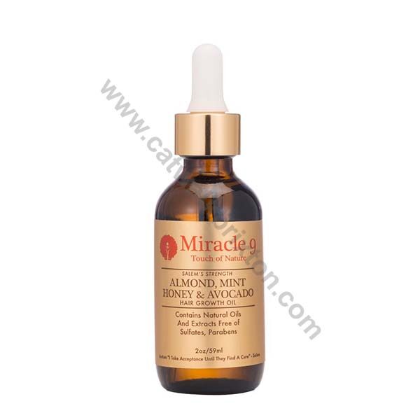Miracle 9 | Salem’s Strength Almond, Mint Honey & Avocado Hair Growth Oil 2oz