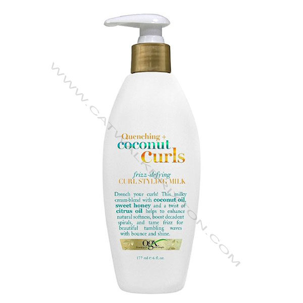 OGX | Quenching Coconut Curls | Frizz-Defying Curl Styling Milk (6oz)