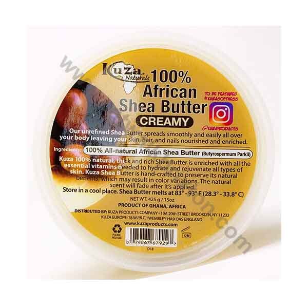 KUZA | 100% AFRICAN SHEA BUTTER CREAMY WHITE