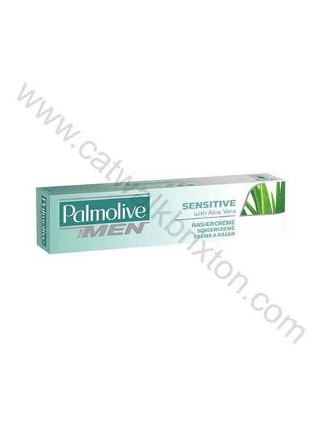 PALMOLIVE | PALMOLIVE FOR MEN SENSITIVE SHAVE CREAM WITH ALOE VERA 100ml