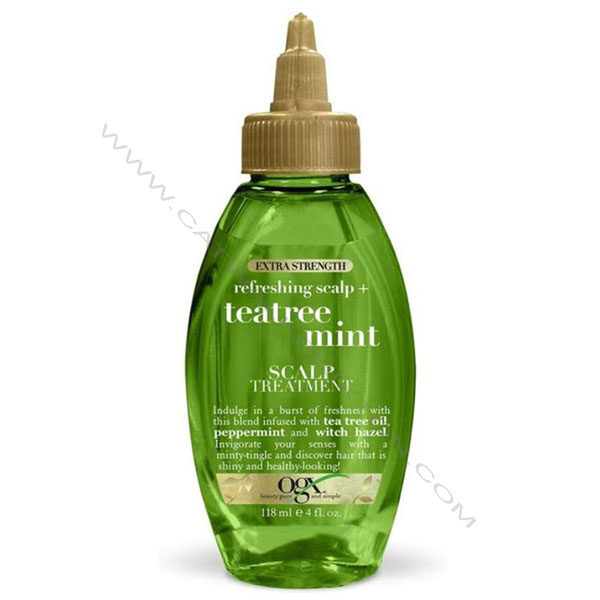 OGX | Teatree Mint | Refreshing Scalp Treatment Extra Strength (4oz)
