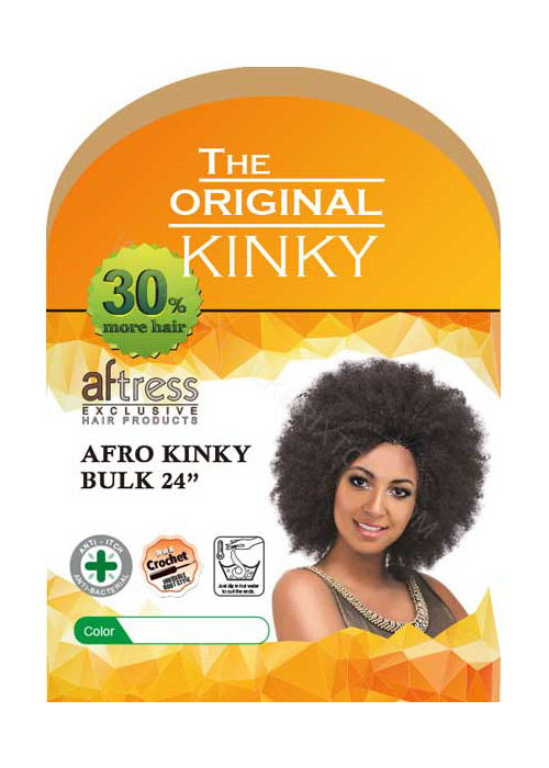 AFTRESS AFRO KINKY BULK 24" (24 INCHES)