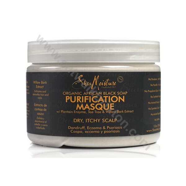 Shea Moisture | AFRICAN BLACK SOAP | PURIFICATION MASQUE 4, 12 oz