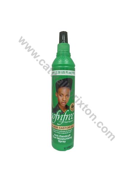 Sofn’Free | BLACK CASTOR OIL | ANTI DANDRUFF CURL MOISTURIZING SPRAY 350ml