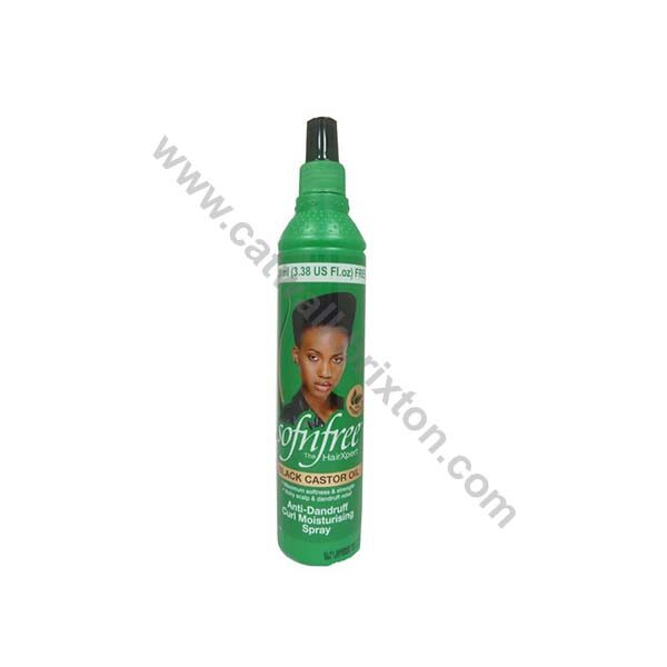 Sofn’Free | BLACK CASTOR OIL | ANTI DANDRUFF CURL MOISTURIZING SPRAY 350ml
