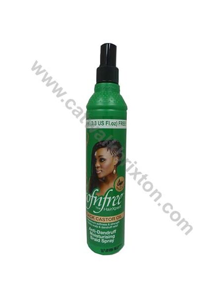 Sofn’Free | BLACK CASTOR OIL | ANTI DANDRUFF MOISTURIZING BRAID SPRAY 350ml