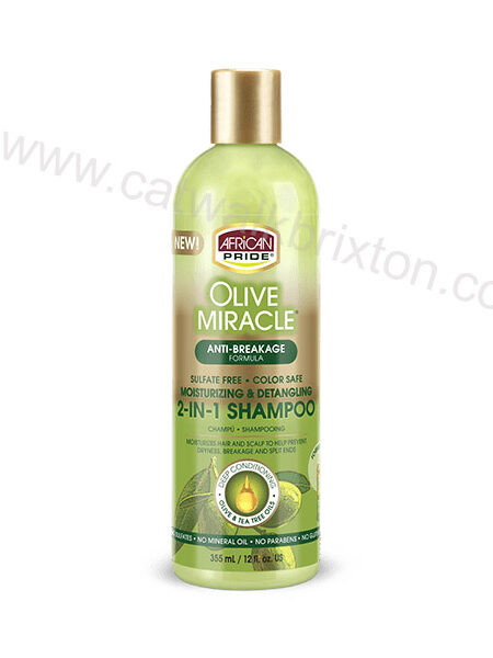 AFRICAN PRIDE | Olive Miracle | 2 in 1 Shampoo & Conditioner 355 ML
