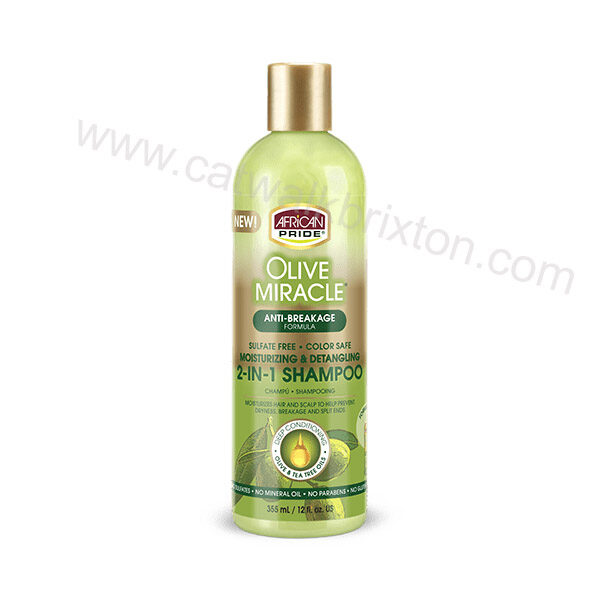AFRICAN PRIDE | Olive Miracle | 2 in 1 Shampoo & Conditioner 355 ML