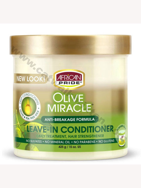 AFRICAN PRIDE | Olive Miracle | Leave-In Conditioner Cream 425G