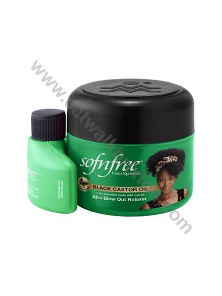 Sofn’Free | BLACK CASTOR OIL | Afro Blowout Relaxer 250ml