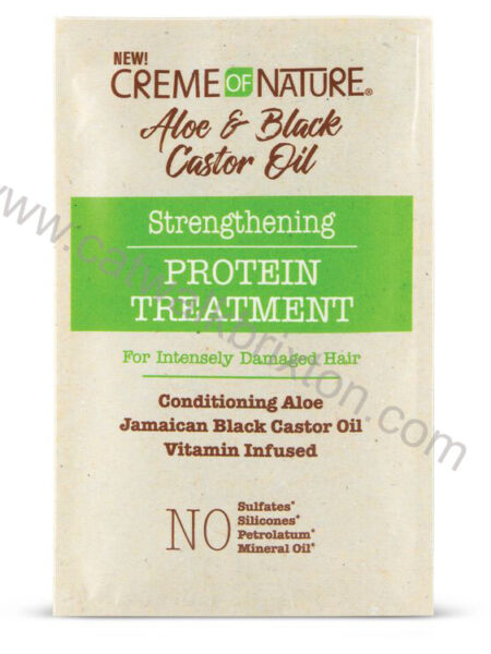 Creme of Nature | Aloe & Black Castor Oil | Strengthening Protein Treatment 1.5oz