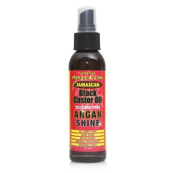 JAMAICAN MANGO & LIME | Black Castor Oil |  Silicon Free Argan Shine 4oz