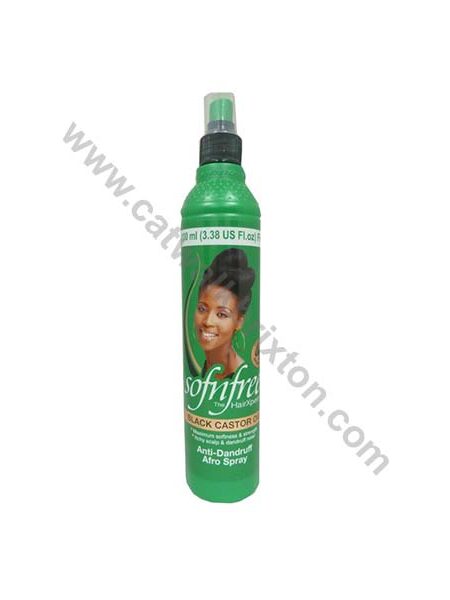 Sofn’Free | BLACK CASTOR OIL | ANTI DANDRUFF AFRO SPRAY 350ml