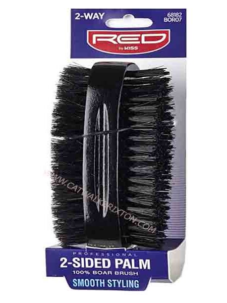 Red by Kiss | 2-Sided Palm 100% Boar Brush #BOR07